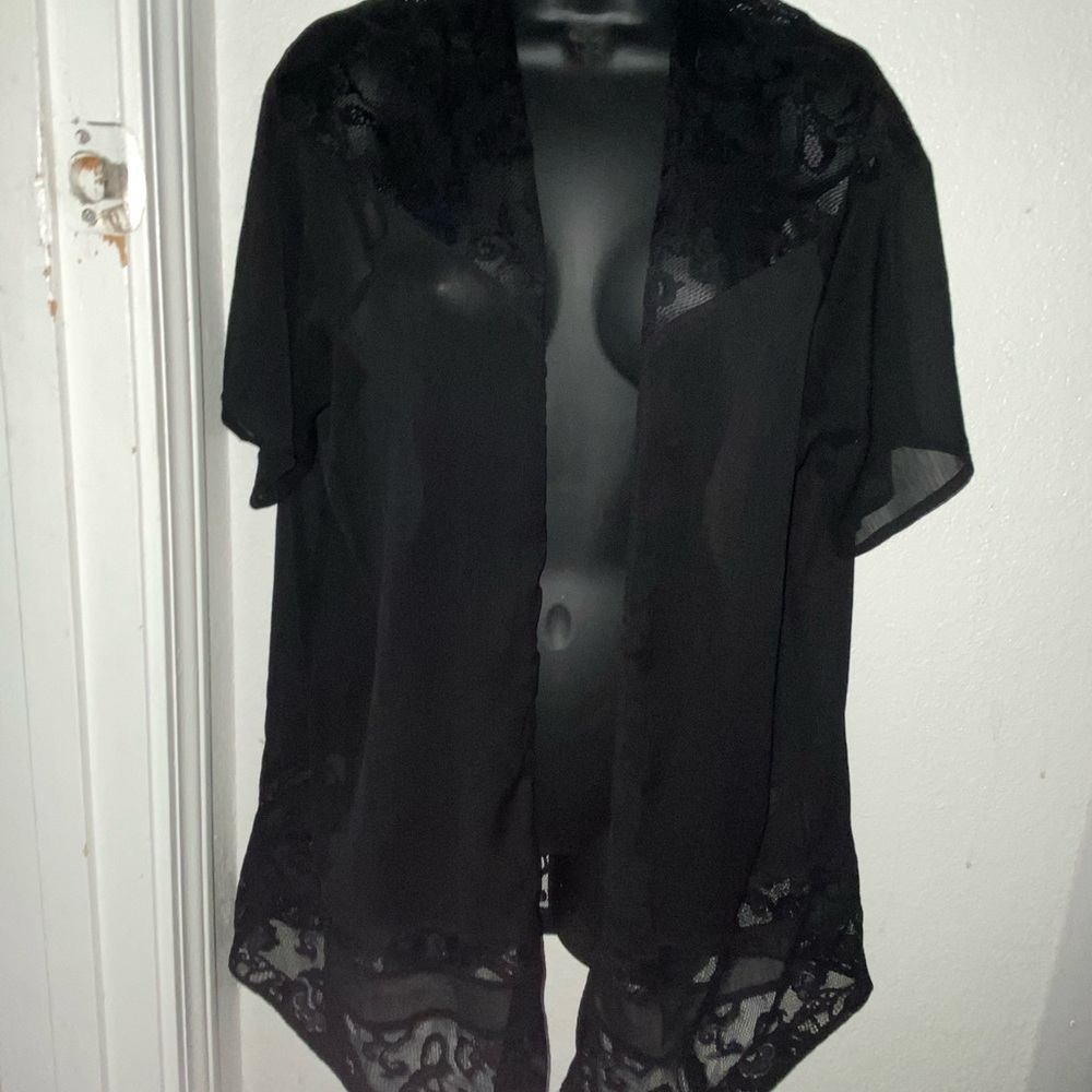 Black Lace Cardigan